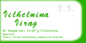 vilhelmina virag business card